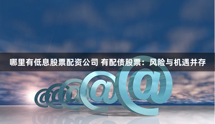 哪里有低息股票配资公司 有配债股票:风险与机遇并存